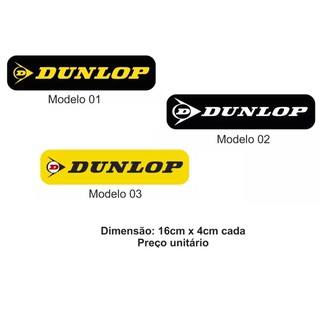 Adesivo Dunlop Logotipo Pneus Tamanho Cores Valor Unitário