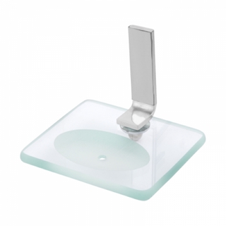 Saboneteira De Vidro Semi Luxo Para Banheiro Com Fixação Dupla