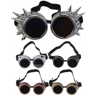 Óculos De Sol Mad Max - Steampunk Redondo - Gótico - Estilo Soldador - Com ou sem Spike - Fantasia