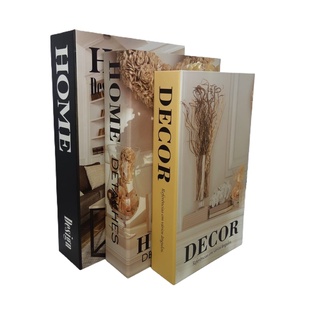 Caixa Livro Decorativo Falso Fake Kit Com 3 Porta Objetos (9)