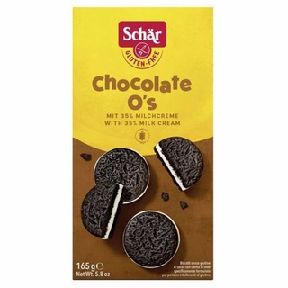Chocolate O's Schär biscoito de chocolate recheado sem glúten