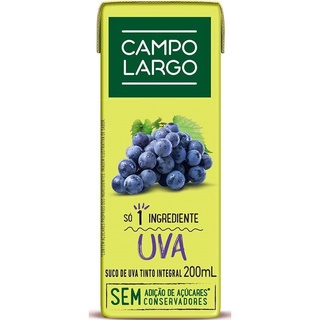 Suco Uva Integral 200ml Campo Largo