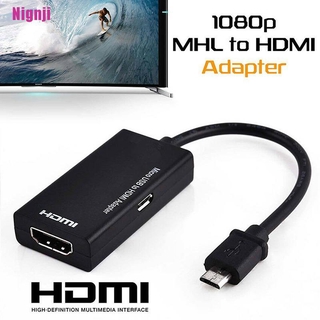 (Nignji) Cabo Adaptador Micro USB 2 0 para HDMI HDTV/TV/HD para Celular Samsung LG S7 (1)