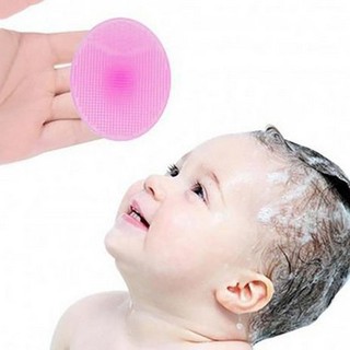 Escova de Banho Infantil em Silicone Azul ou rosa - Buba