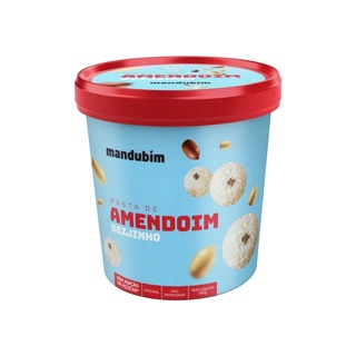 Pasta de Amendoim Sabor Beijinho Integral Mandubim 450g (1)