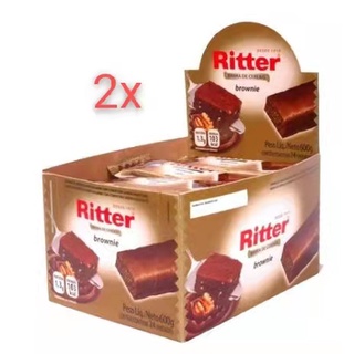 Kit 2 Pacotes Barra de Cereal Ritter Brownie Com 24 un 600g