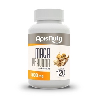 Maca Peruana 120 CÁPSULAS de 500mg Fórmula Premium Concentrada Apisnutri