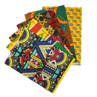 Kit de retalho de tecidos africanos (8 unidades de retalhos) (3)