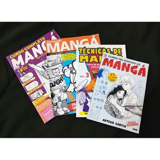 Revistas de Curso Completo de Mangá - Aprenda a desenhar