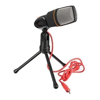 Microfone Condensador Pc Gravação Video Celular Youtube Base