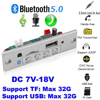 12 V Bluetooth Mp3 Player Com Slot Para Cartão Tf / Usb / Fm Decodificador Bordo Módulo De Áudio Decodificação Remoto Usb Tf Rádio Fm Para O Carro
