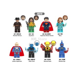 Lego Minifigures Super Heroes Wander Woman The Flash Bat-man Aquaman Building Blocks Toys (3)