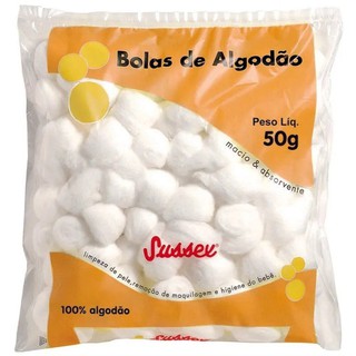 ALGODÃO BOLA BRANCA 50G SUSSEX