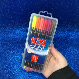 Caneta/ Marcador fineliner colorido Kaz