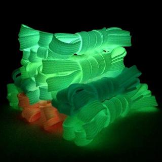 Cadarço Luminoso Esportivo De Tecido Liso Com Fluorescente Para Brilha No Escuro