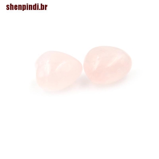 Shenpindi 1pç Gemst De Cristal Rosa Em Formato De Coração De Quartzo Natural (5)