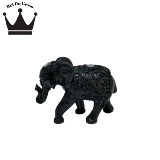 Estatueta Elefante decoração da sorte fortuna de gesso (7)