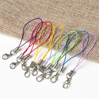 Cordões coloridos de laço de lagosta, 40 unidades cordões com fecho, ganchos para celulares, acessórios para chaveiros e bolsas (4)