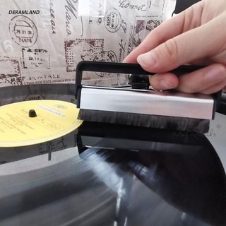 DERAMLAND Professional Vinyl Record Dust Cleaner Brush Anti-Static Turntable Carbon Fiber Cleaning Vinyl Record Cleaner Brush
