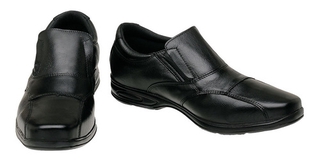 Sapato Social Masculino 100% Couro Ortopédico Confort Anti-stress 5080 (7)