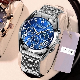 Relógio masculino / Relógio de quartzo luminoso à prova d'água totalmente automático / relógio de aço inoxidável (2)