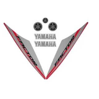 Adesivo Yamaha ybr Factor 125 vermelho vermelha 15 16 / 2015 2016 adesivos