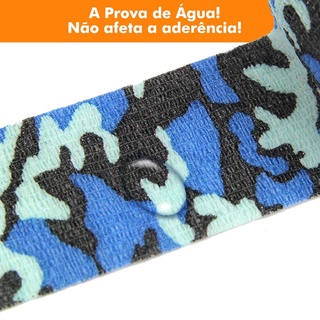 Tape Fita Adesiva Reforcada Bandagem Camuflada Azul Ocean (4)