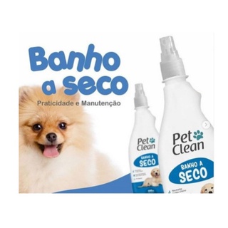 Shampoo para Cachorro e Gato Banho a seco Pet Clean Limpeza Animal Cão Higienizador 500ml