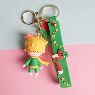 HANSHANG Silicone Rubber Car Purse Key Chains Backpack Keyring The Little Prince Doll Keychain/Multicolor (2)