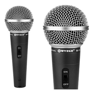 Microfone Dinâmico Com Fio Profissional Metal M 58 Pronto Entrega
