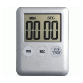 Timer Digital de Cozinha Regressivo e Cronômetro com botão on/off e imã