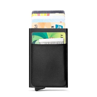 Metal Slim Carbon Fiber Credit Card Holder RFID Blocking Wallet Money Clip Purse (8)
