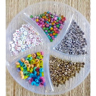 Miçanga letras, cores e modelos sortidos, pacote de 20 g, DIY bijuterias e artesanato