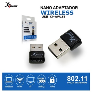 NANO ADAPTADOR WIRELESS USB PARA PC/ NOTBOOK KP-AW153 - KNUP