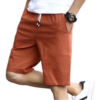 Novo Verão Shorts Linho Casuais Confortável Homens Estilo De Moda Homem Plus Size Shorts Bermuda Praia Respirável Masculino (1)