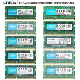 Crucial 2GB 4Gb 8GB PC3 10600S 12800S 14900S DDR3 1333Mhz 1600Mhz 1866Mhz 204PIN Sombalm Laptop De Memória RAM Notebook
