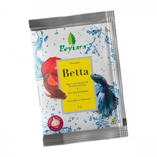 Ração Poytara Premium Betta 6g Intensifica a coloração