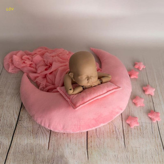 LOV 10 Pcs Newborn Photography Props Baby Posing Crescent Pillow+Stars+Square Pillow