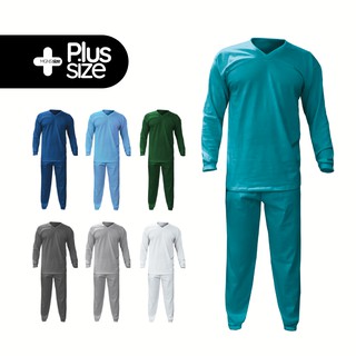 Plus size | Pijama masculino longo 100% algodão frio inverno