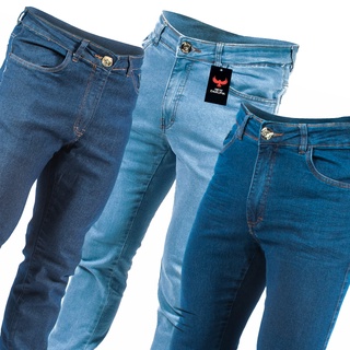 Calça Jeans Masculina Slim Elastano Lycra Reffine Jeans