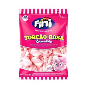 MarshMallows Fini Torção Rosa Recheadinho 250g (1)