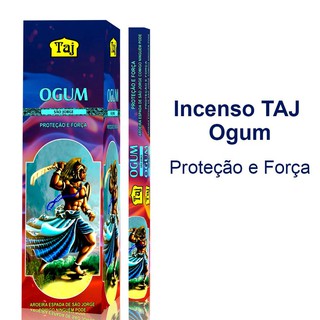 Caixa De Incenso Ogum C/ 7 Varetas - Proteção E Força Taj Importado (1)