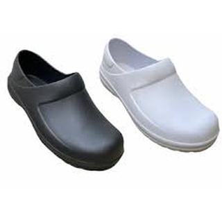 Sapato Sapatinho Crocs Yvate Fechado Enfermagem Cozinha Unissex Branco Preto