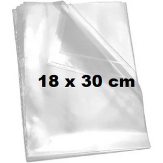 Saco plástico BD embalagem transparente 18x30cm - 40 unidades.