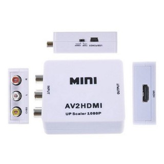 Mini Adaptador 2AVHDMI 1080p HD Vídeo Conversor AV para HDMI RCA CVBS USB/LT-324