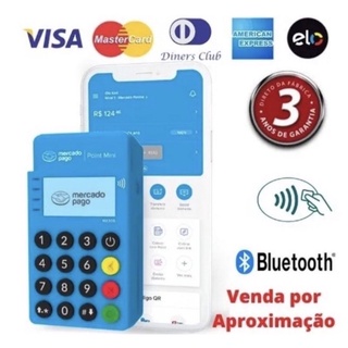 kit revenda com 20 Maqŭininha de Cartãoo Poinț Mini Bluetooóth original - Maqŭina de Cartão/Maquineța Máquina Mercădo Păgo ML Minižinha bluetooth NFC (1)