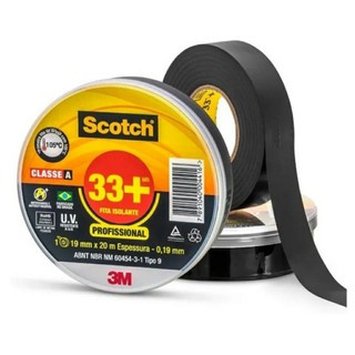 Fita Isolante 3m Scotch 33+ / 19mm X 5, 10 e 20 Metros