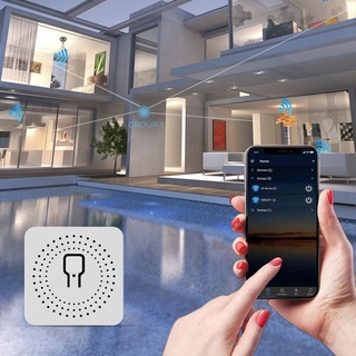 Tuya Mini interruptor tuya wifi para automação residencial comutador com suporte de 16/10a e controle bidirecional para automação de casa inteligente funciona com alexa google home app smart life (6)