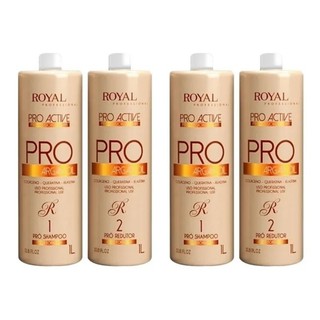 Kit 02 Progressiva Pro Argan Oil Alisa 100 % Royal