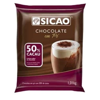Chocolate Em Pó Sicao 50% Cacau 1Kg - Sicao
